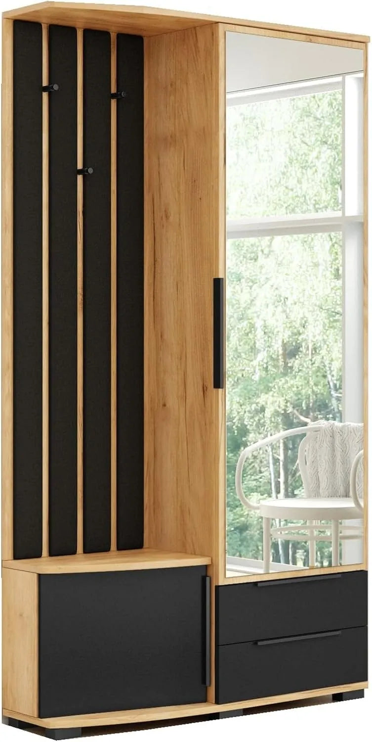 B&M Furniture Garderoba Loft z prawej strony – 100 × 35 × 190 cm