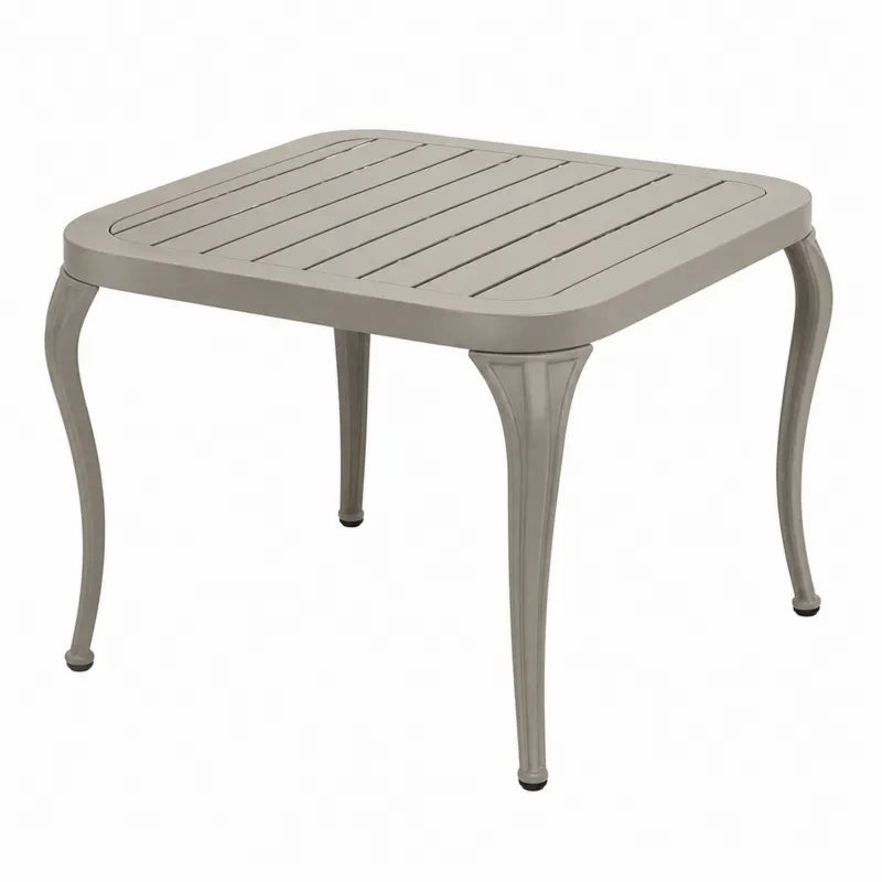 Kwadratowy stół aluminiowy 90x90 cm beżowy