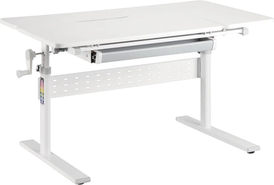 Biurko i stół komputerowy — regulacja nachylenia, regulowana konstrukcja, 100 × 60cm, regulowana wysokość
