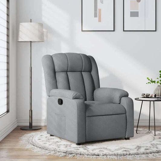 Fotel relaksacyjny i fotel rozkładany wypoczynkowy — tapicerka materiałowa, regulowana konstrukcja, do użytku domowego, 78 × 92 × 98 cm, 110 kg