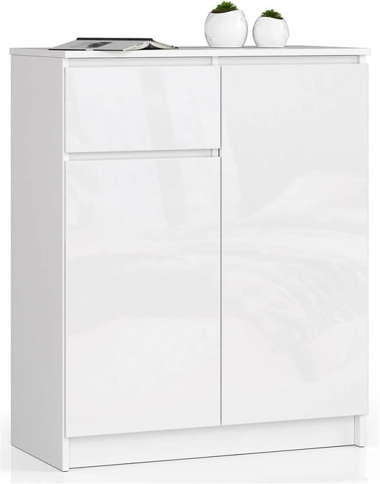 Komoda i szafka do przechowywania K80 2D1SZ z 2 drzwiami i 1 szufladą – z szufladami, 40 cm, 34 kg