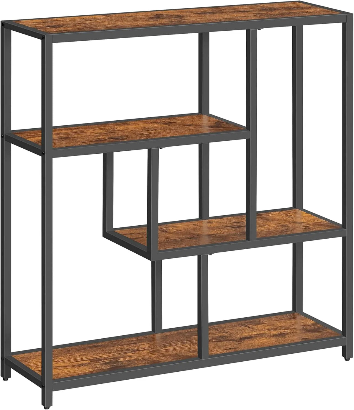 VASAGLE LLS134B01V1 Regał na książki i regał stojący: 30 × 100 × 103 cm, 4 p, czarny