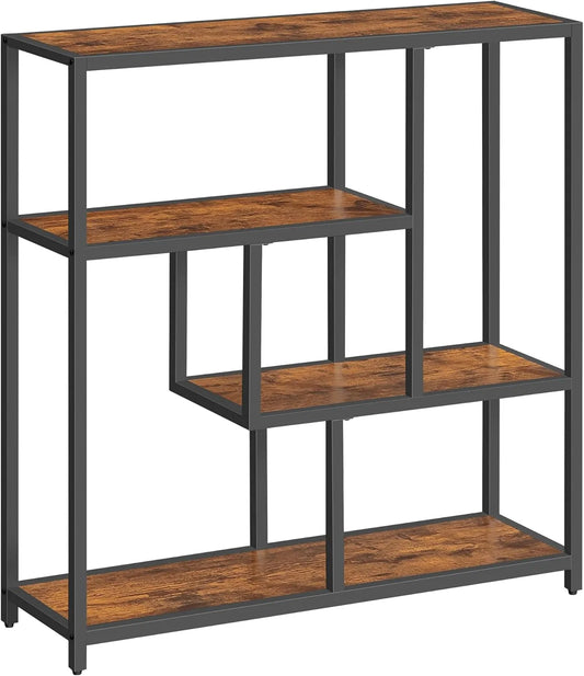 VASAGLE LLS134B01V1 Regał na książki i regał stojący: 30 × 100 × 103 cm, 4 p, czarny