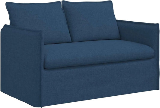 Sofa — modułowa konstrukcja, tapicerka materiałowa, z drewna, wypełnienie piankowe, 136 × 82 × 85 cm, szary, z metalu, tapicerka materiałowa