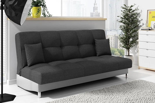 Sofa: z funkcją spania, z poduszkami, 3-Osobowa, 195 × 91 × 85 cm, z pojemnikiem do przechowywania, rozkładana konstrukcja