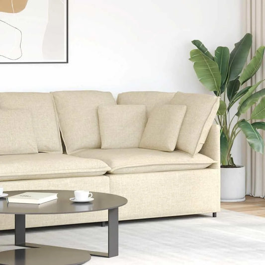 Sofa narożna: modułowa konstrukcja, z oparciem, z poduszkami, do użytku domowego, 100 × 100 cm
