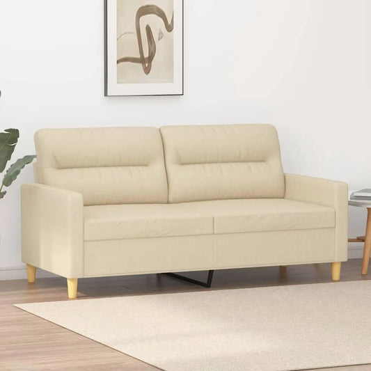Sofa – 2-osobowa, 140 cm, z metalu, tapicerka materiałowa