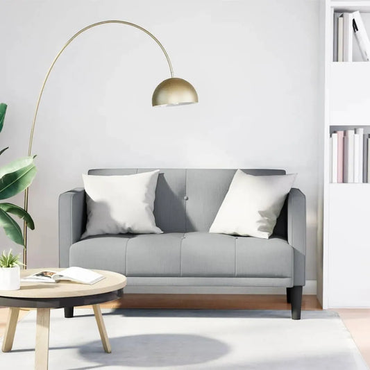 Sofa — tapicerka materiałowa, wypełnienie piankowe, 111 cm, tapicerka materiałowa