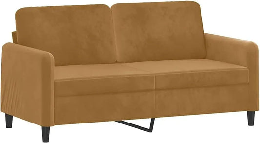 Sofa — tapicerka aksamitna, 2-osobowa, 140 cm