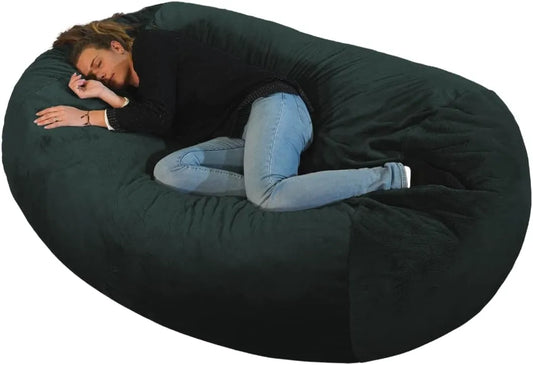 Sofa — czarne, wypełnienie piankowe, z poduszkami, czarny