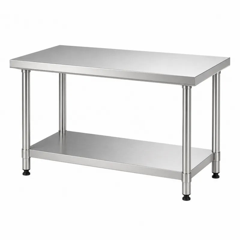 Stół roboczy stal nierdzewna 120x60x85 cm srebrny