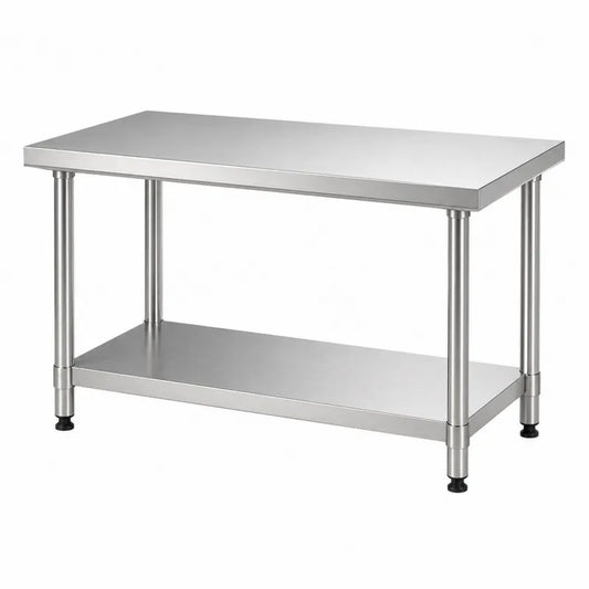 Stół roboczy stal nierdzewna 120x60x85 cm srebrny